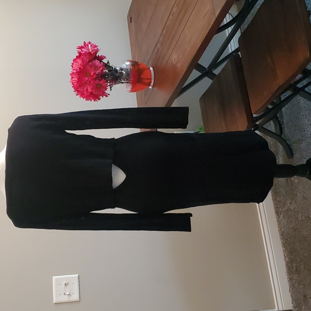 Double layer black dress by Monrow